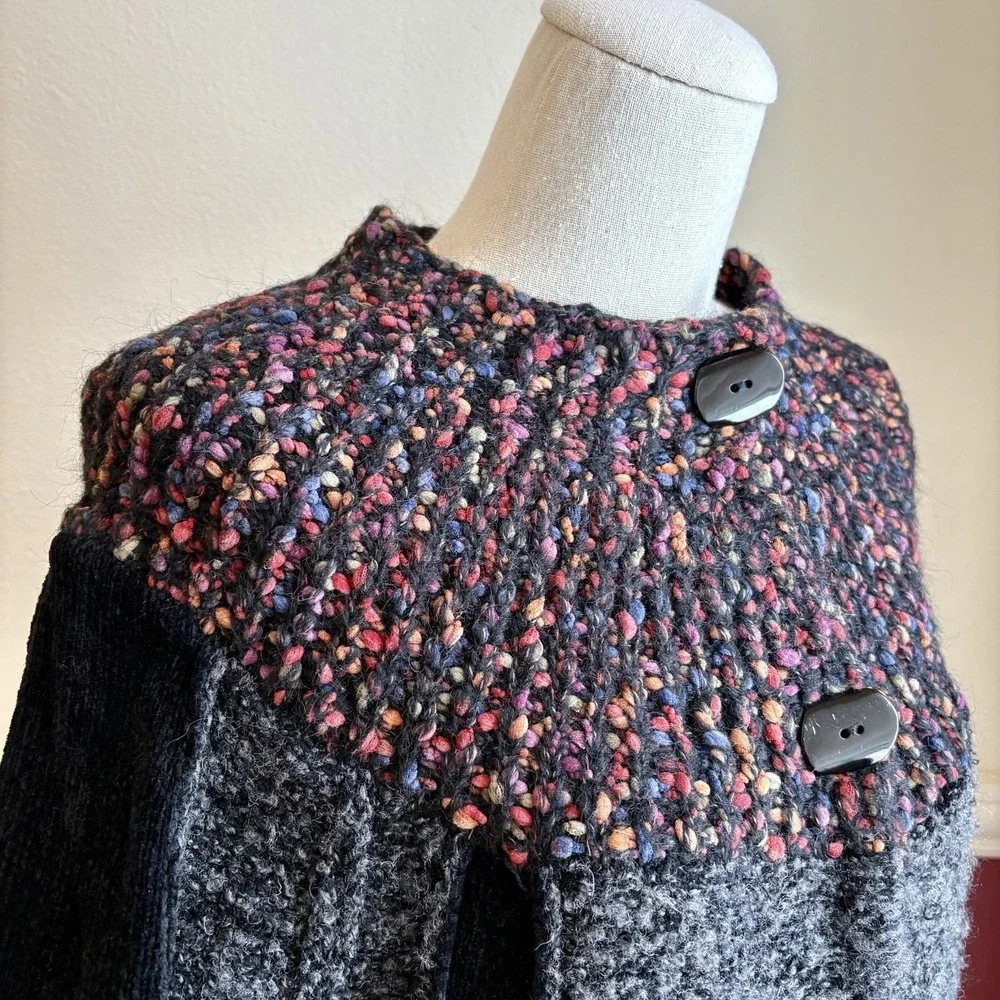 Vintage‎ Anthropologie Curio cardigan chunky knit chenille mohair sweater
